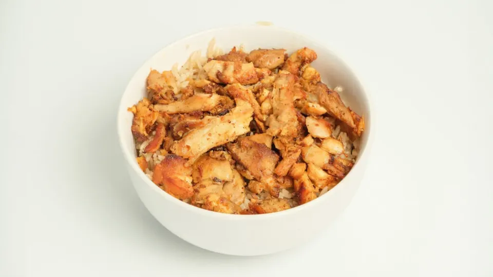 Palmyra chicken and rice bowl