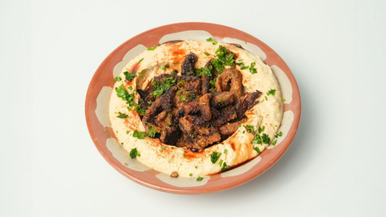 Beef hummus