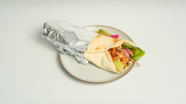 Chicken kabob wrap
