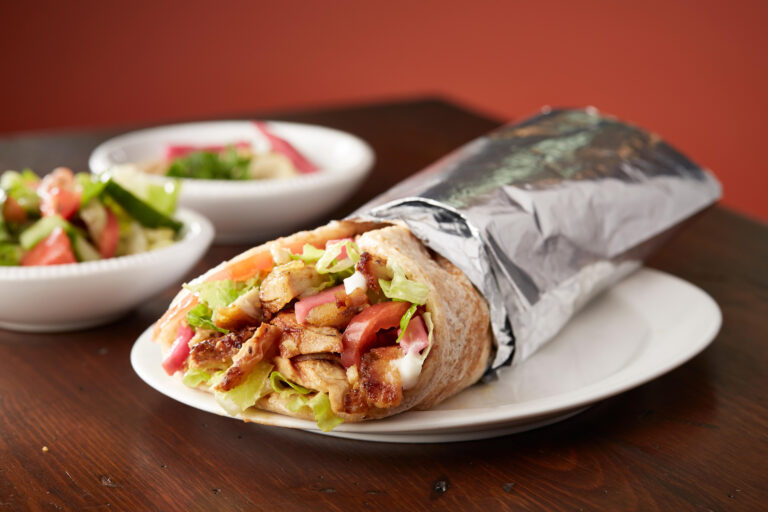 Chicken shawarma wrap