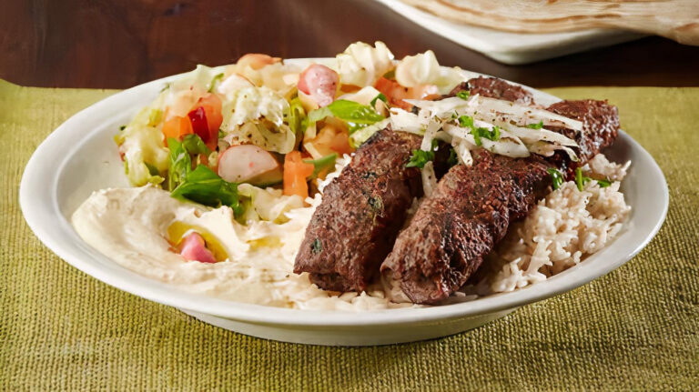 Kafta kabob platter
