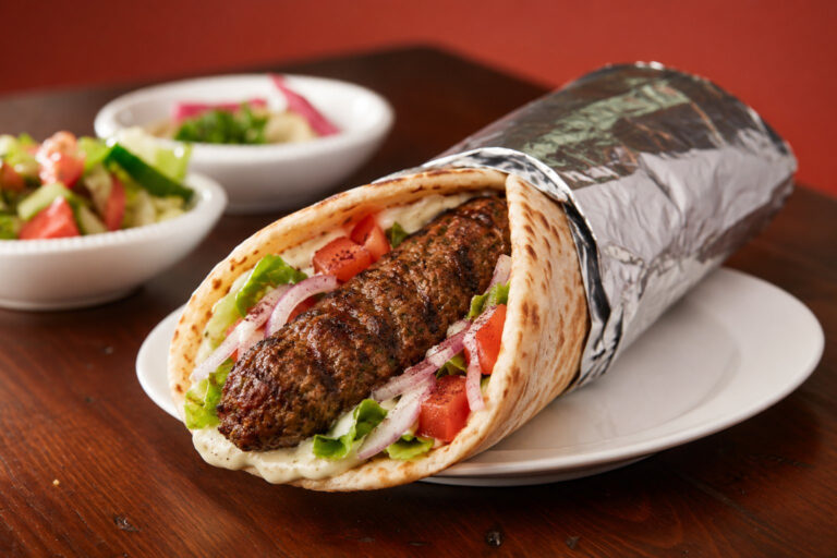 Kafta kabob wrap