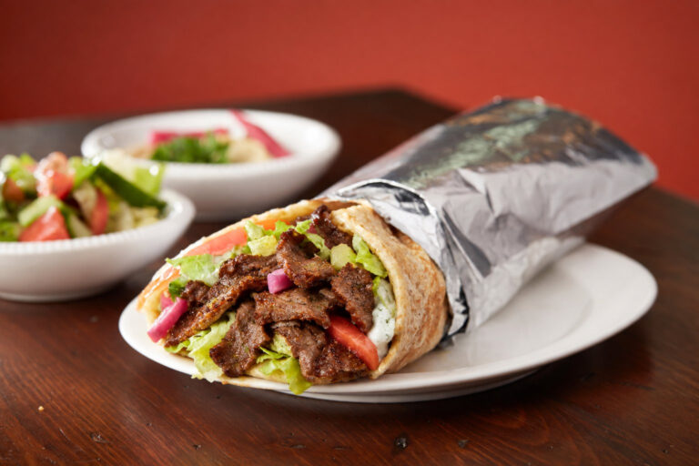 Lamb gyro wrap