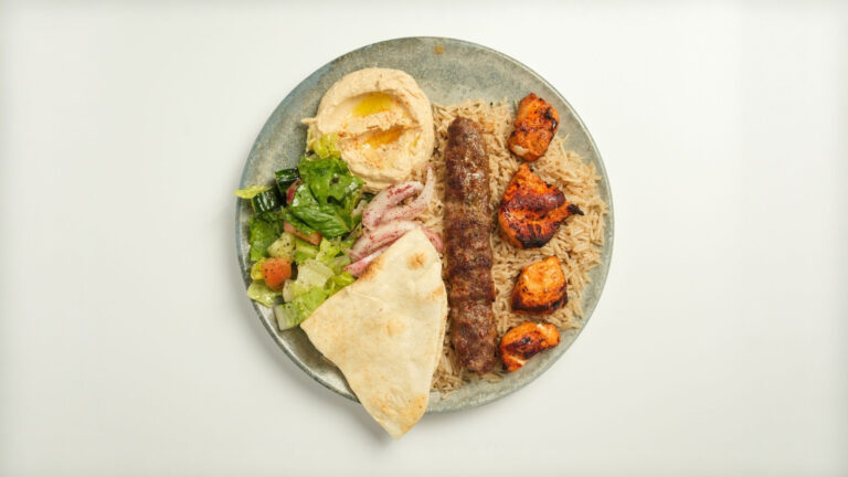 Mixed kabob platter