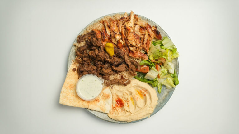 Mixed shawarma platter