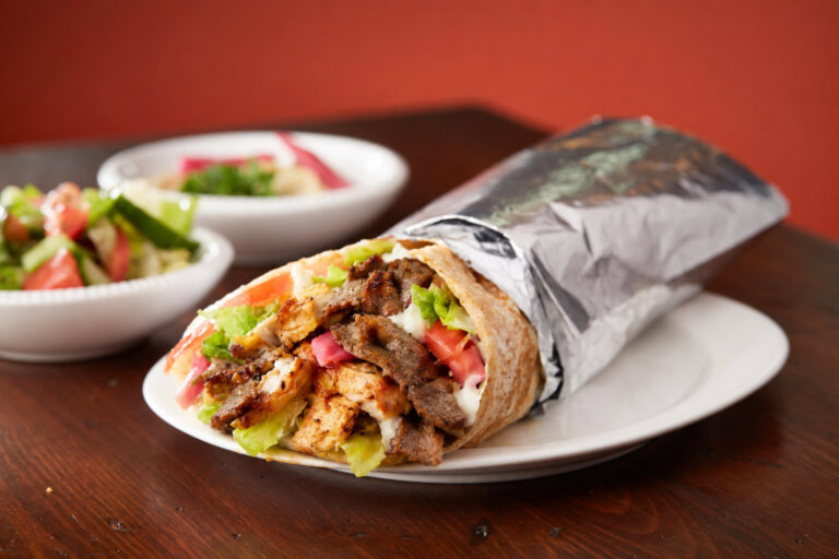 Mixed shawarma wrap